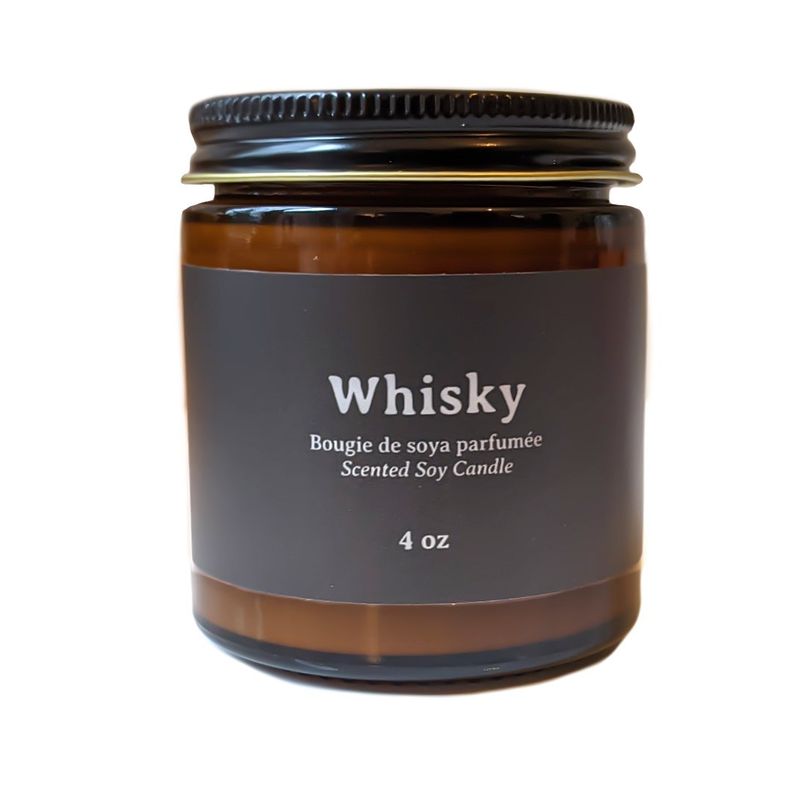 Whiskey Scented Soy Candle - 4 oz
