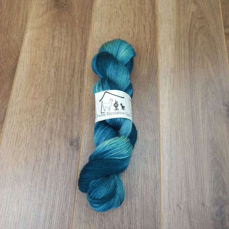 Fil à tricoter en fibre d'alpaga - Alpaga Fingering - Ardoise foncée