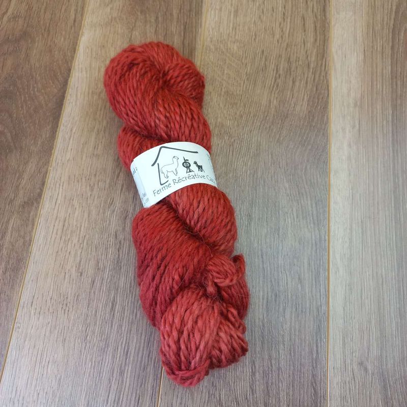 Fil à tricoter en fibre d'alpaga - Alpaga Chunky - Brick