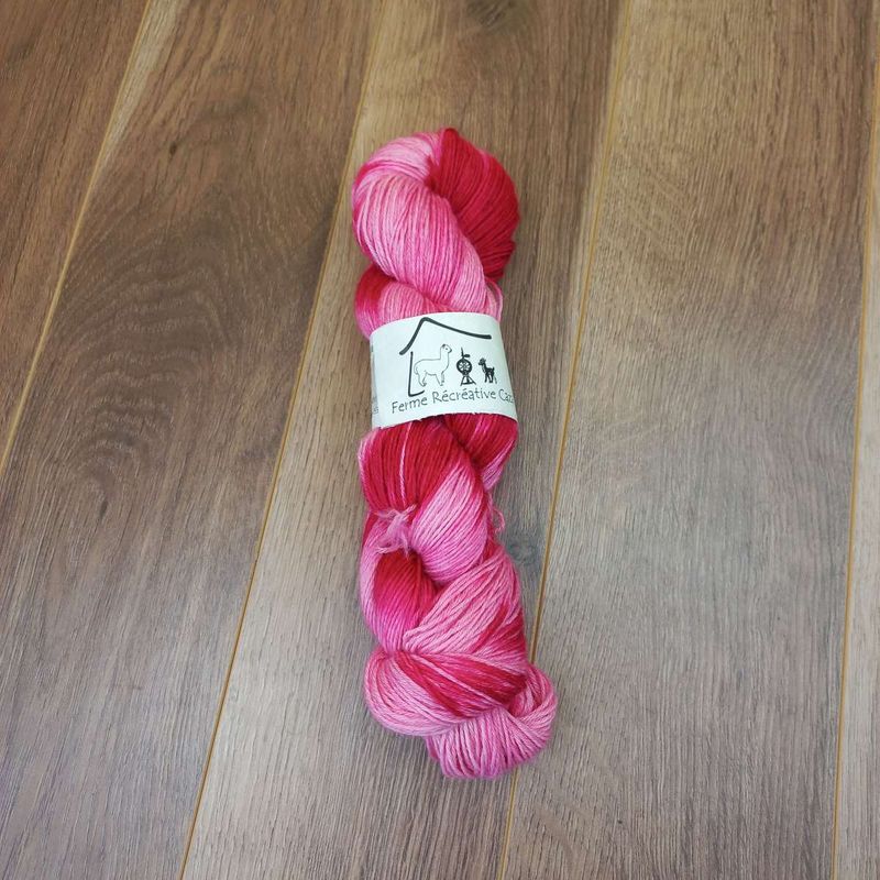 Fil à tricoter en fibre d'alpaga - Alpaga Fingering - Duo de Roses
