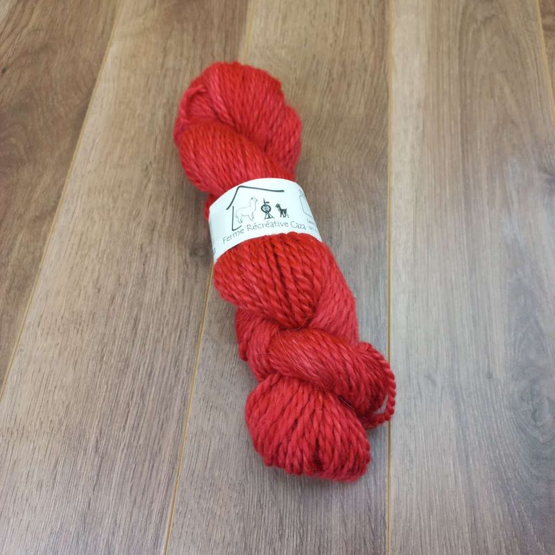 Fil à tricoter en fibre d'alpaga - Alpaga Chunky - Chartreuse