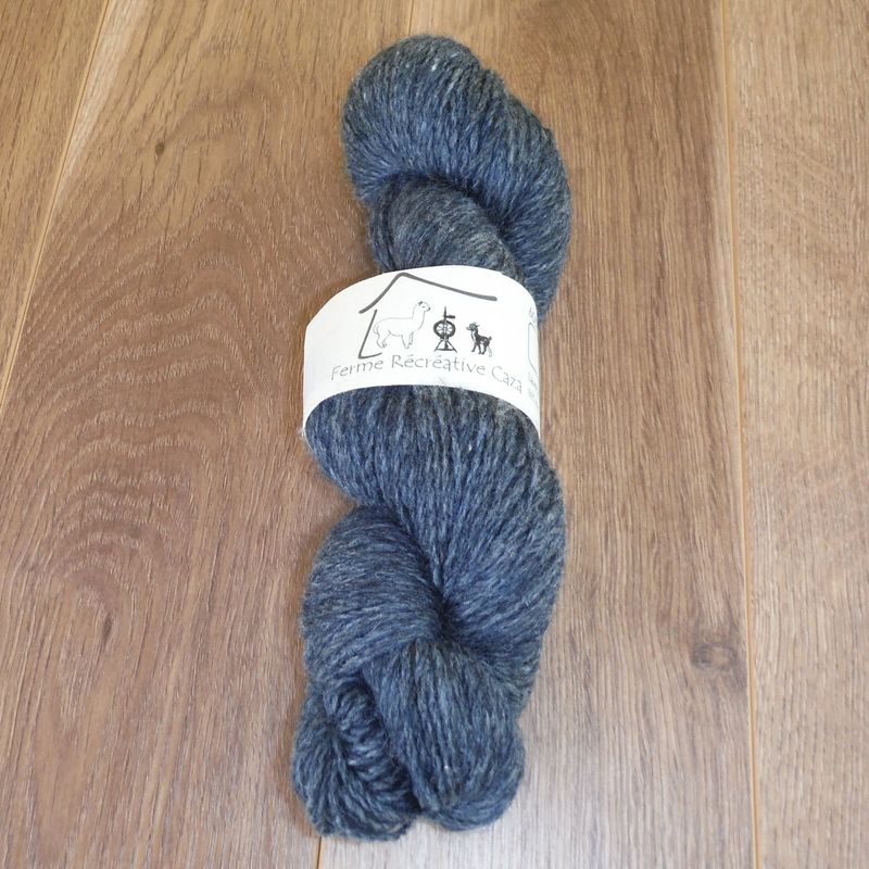 Fil à tricoter fingering en alpaga et nylon - Outremer