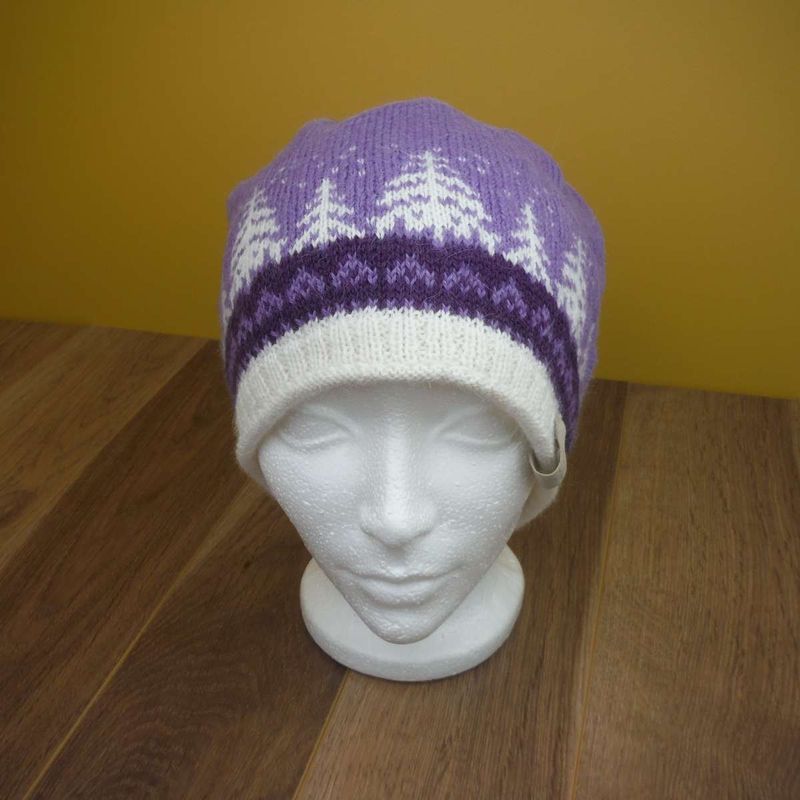 Tuque en alpaga de style scandinave