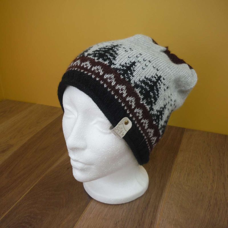 Tuque en alpaga de style scandinave