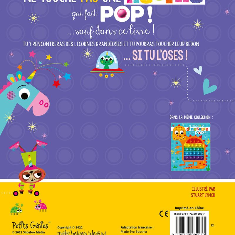 Ne touche pas une licorne qui fait POP!