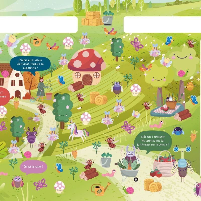 Cherche et trouve les insectes et les bestioles