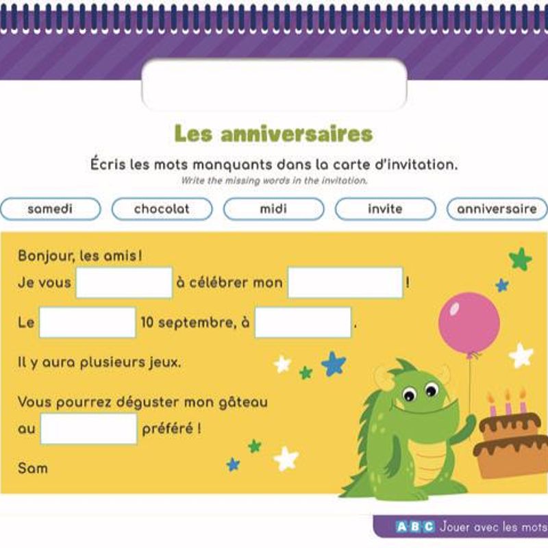 My First Wipe-Clean to Learn French