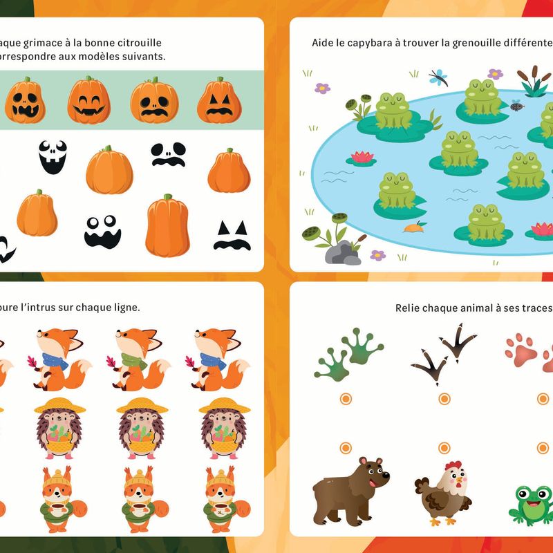 Jeux et coloriages d'automne