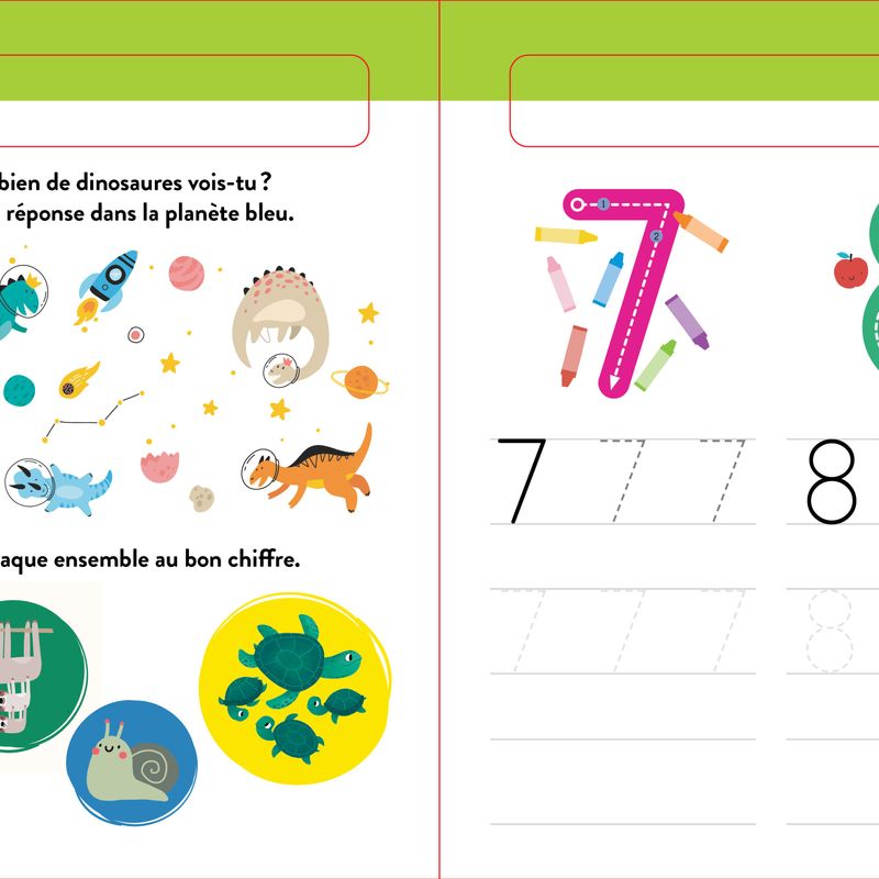 J'apprends et j'écris : Les chiffres de 1 à 20