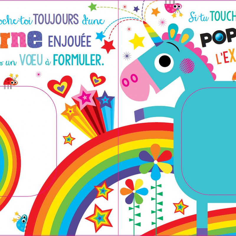 Ne touche pas une licorne qui fait POP!