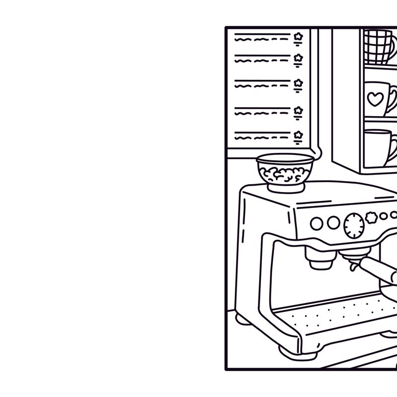 Moments coloriages : Cozy Café