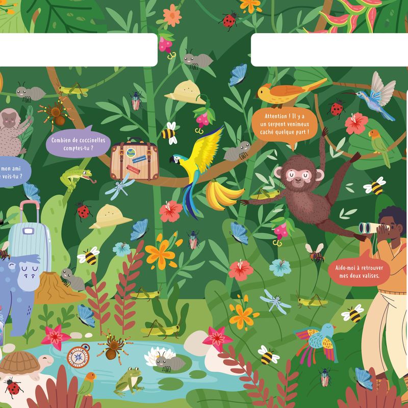 Cherche et trouve les insectes et les bestioles