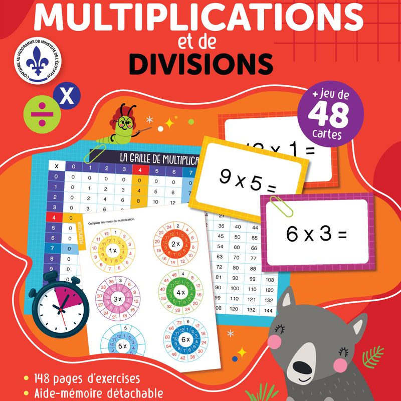 Mon cahier de multiplications et de divisions