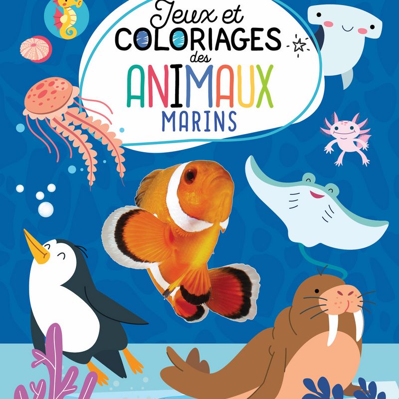 Jeux et coloriages des animaux marins