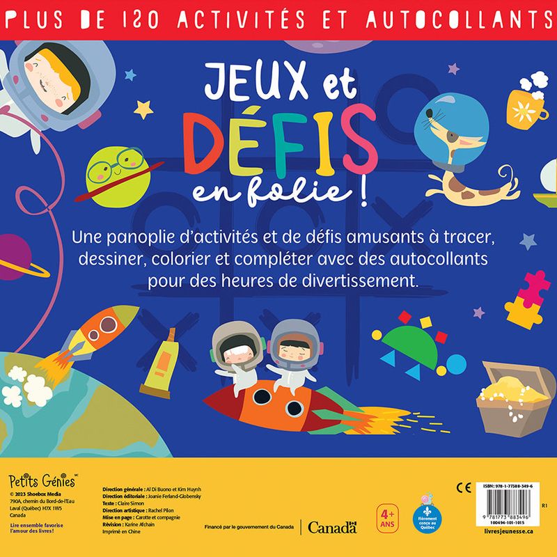 Jeux et défis en folie!