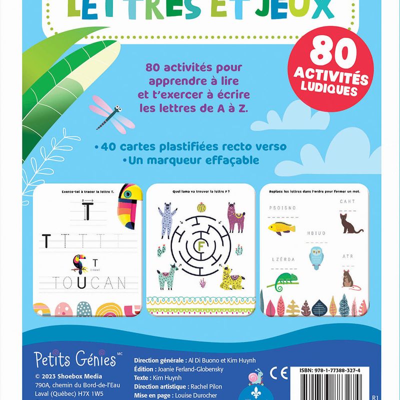 Mes cartes Lettres et jeux