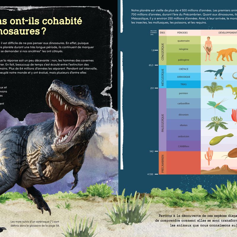 L'évolution des animaux préhistoriques