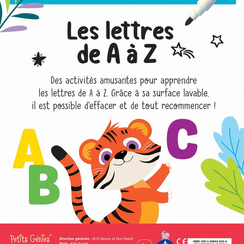 J'apprends et j'écris : Les lettres de A à Z