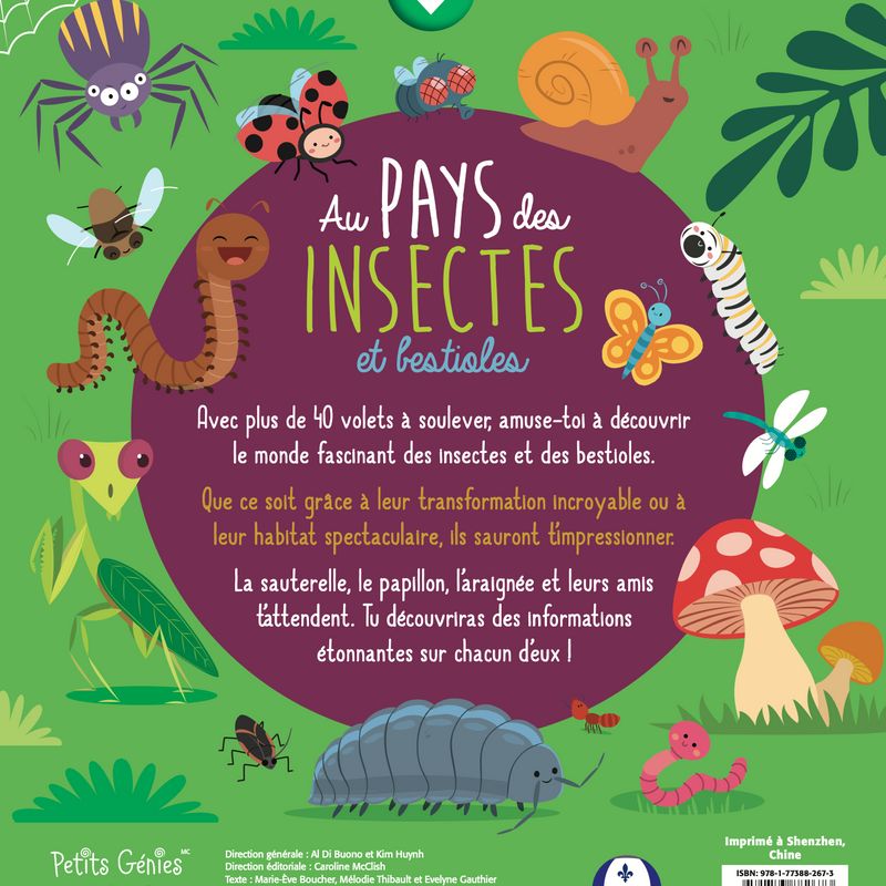 Soulève et découvre : Au pays des insectes et bestioles