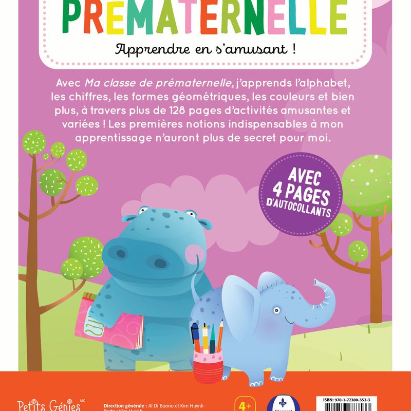 Ma classe de prématernelle