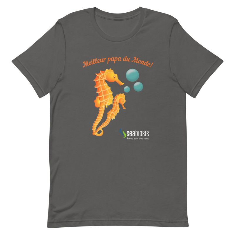 T-shirt unisexe Hippocampe - Gris de Payne, M