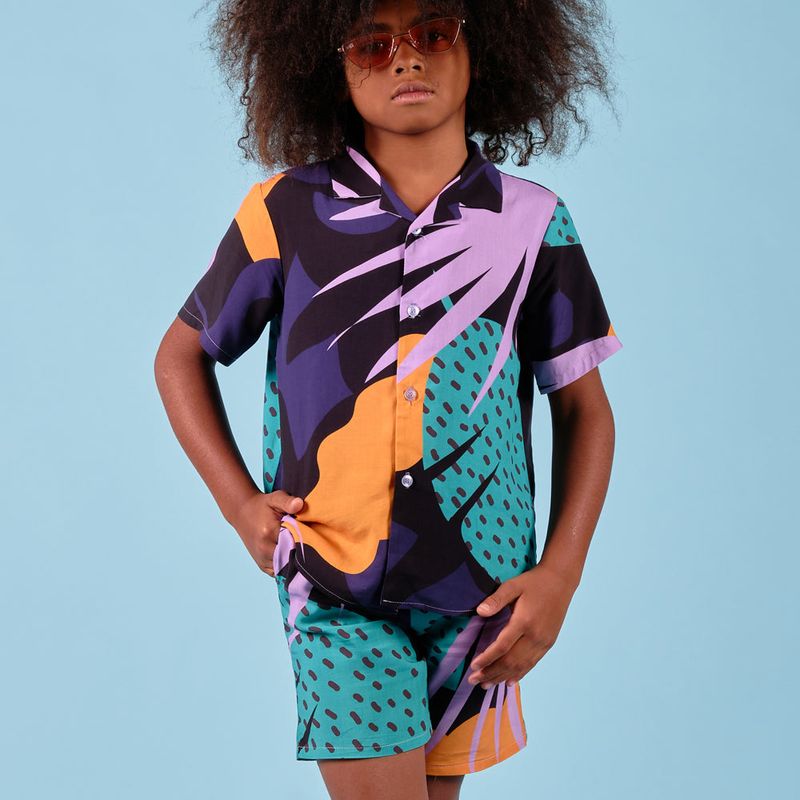 Chemise Dark Monstera Enfant