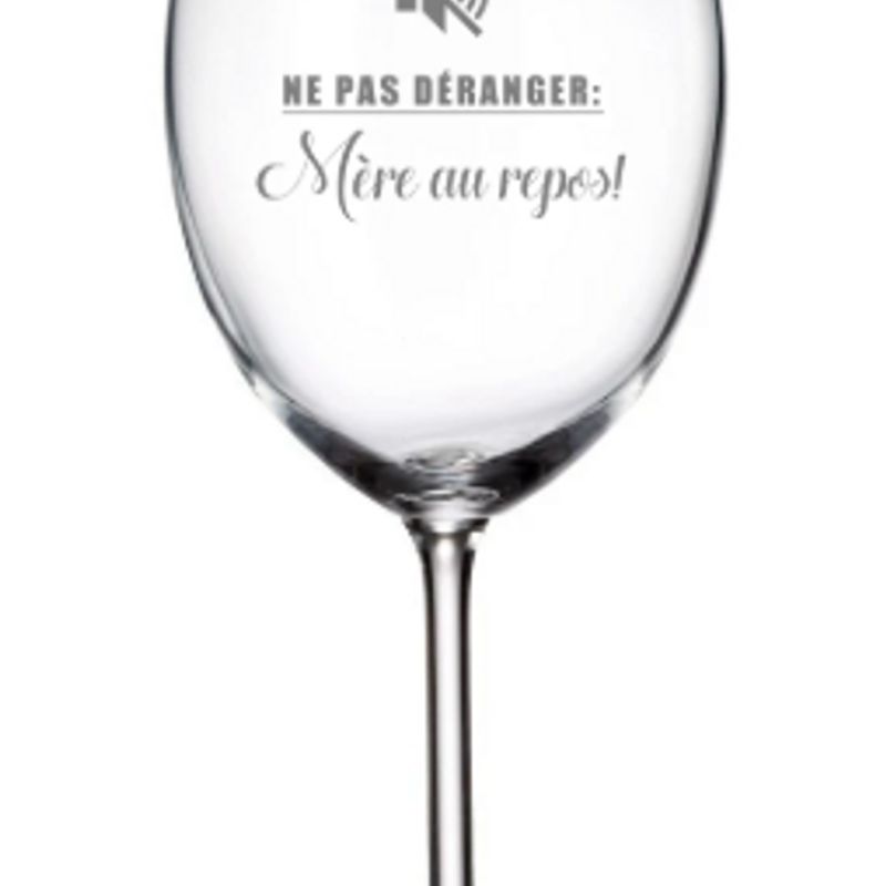 Verre À Vin ''Mère Au Repos''