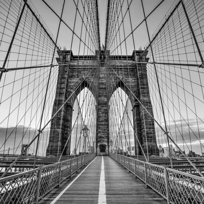 Murale Balade Sur Le Pont De Brooklyn
