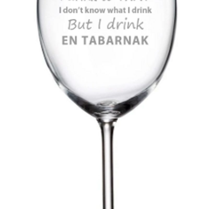 Verre À Vin ''I Drink En Tabarnak''