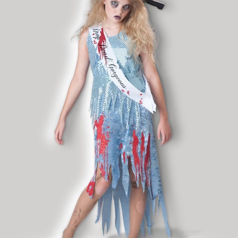 Costume de reine de bal zombie - Fille