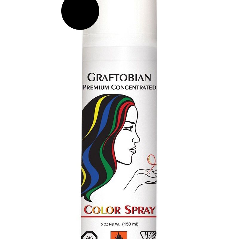Laque à cheveux professionnel Graftobian - Noir (150ml)