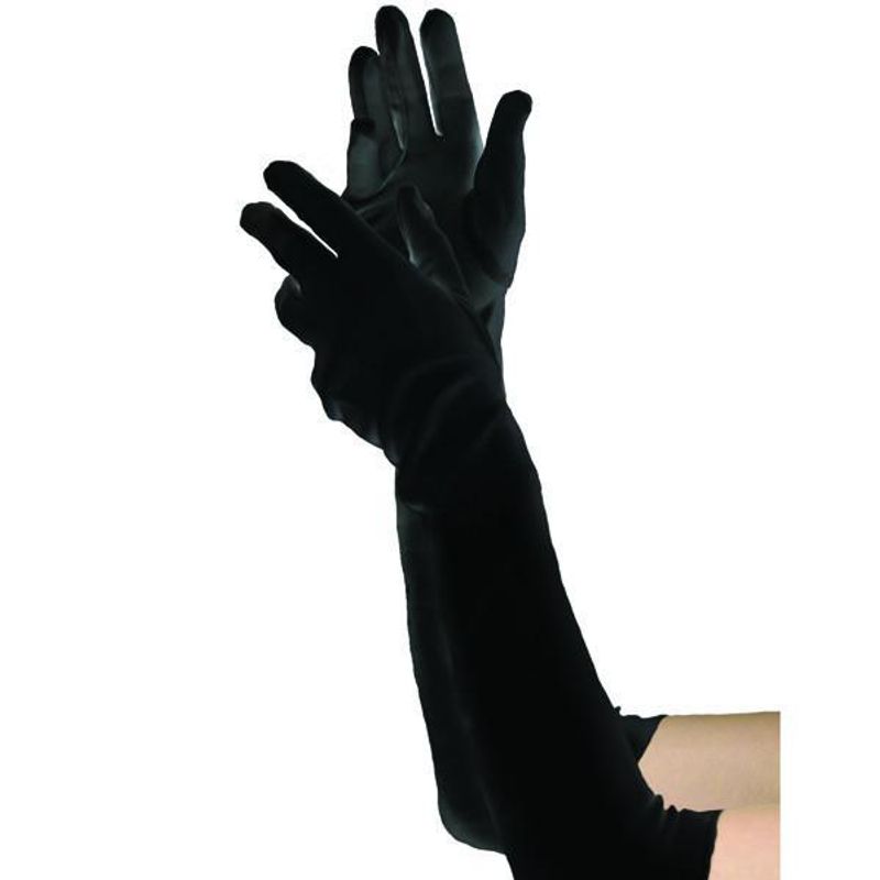Longs gants noirs - Femme