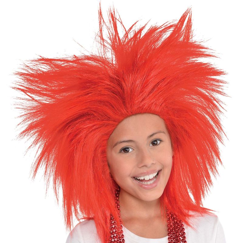 Red Crazy Wig