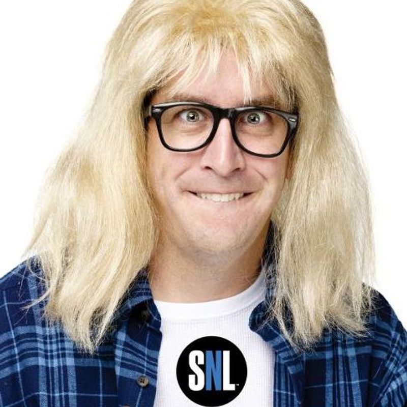 Perruque et lunette Saturday Night Live - Blond