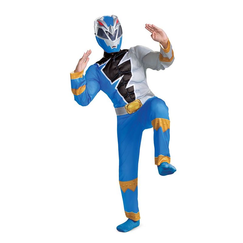 Costume de Power Ranger Dino Fury - Bleu - Enfant