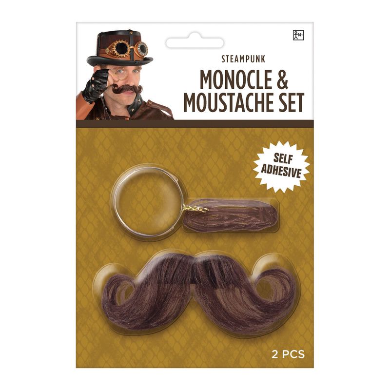 Ensemble Monocle et Moustache Steampunk