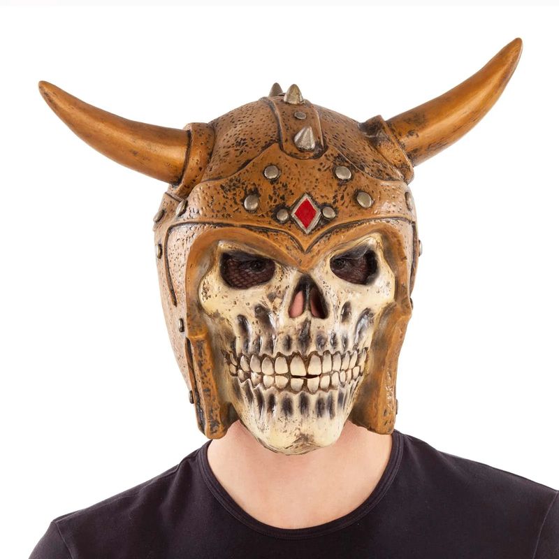 Full Viking Skull Latex Mask