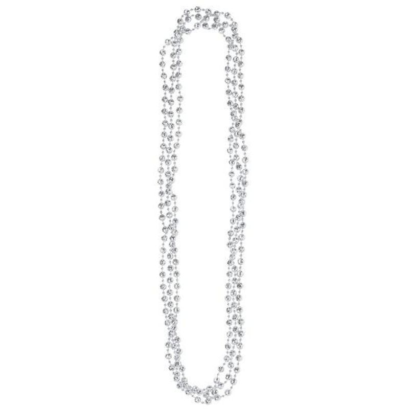 Colliers de perles - Argent (3/pqt)