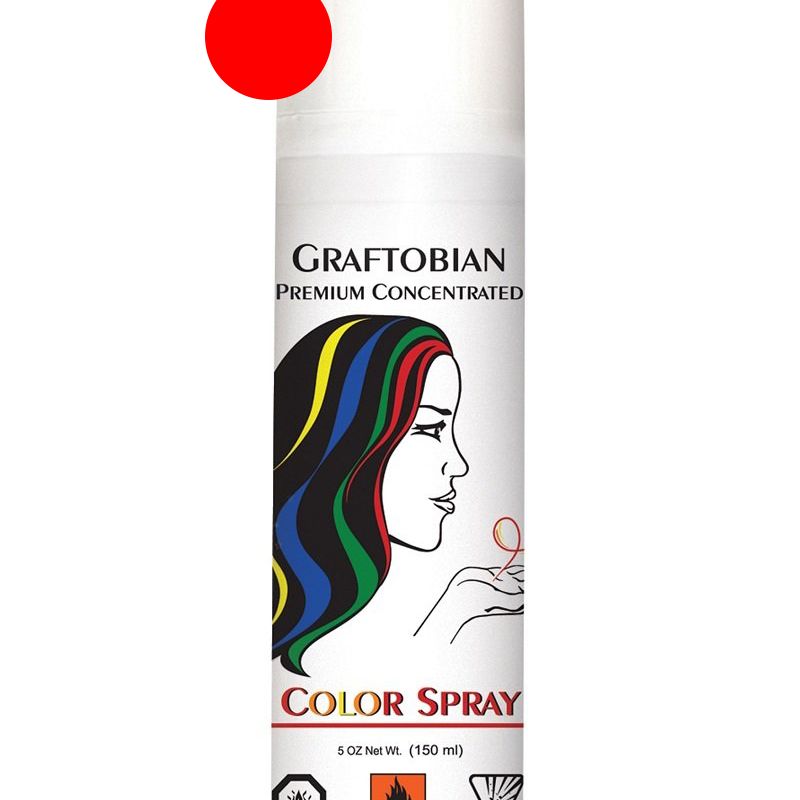 Laque à cheveux professionnel Graftobian - Rouge (150ml)