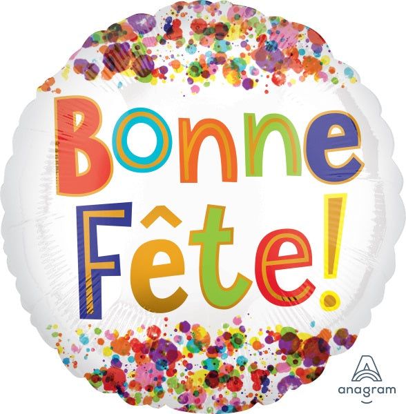 Bonne fête dots 18" - 18"