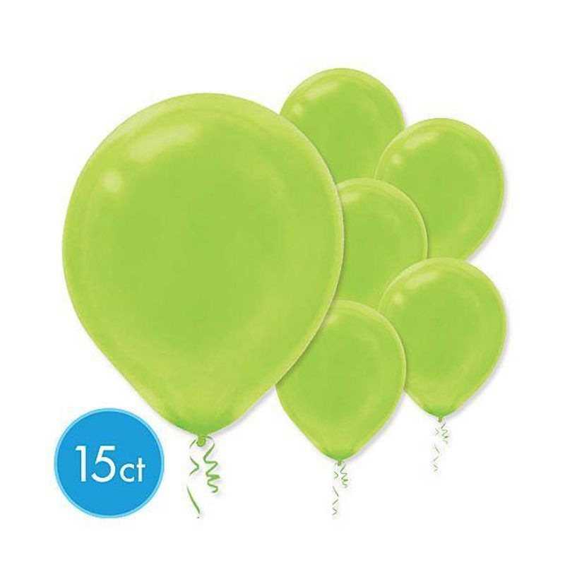 Ballons en latex de 12 po - Vert (15/pqt.)