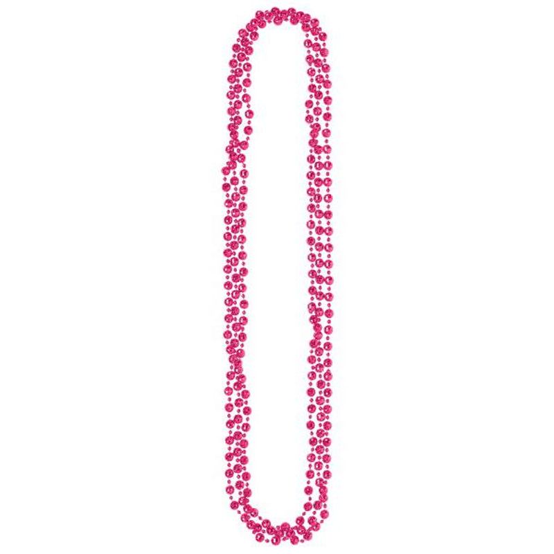 Colliers de perles - Rose (3/pqt)
