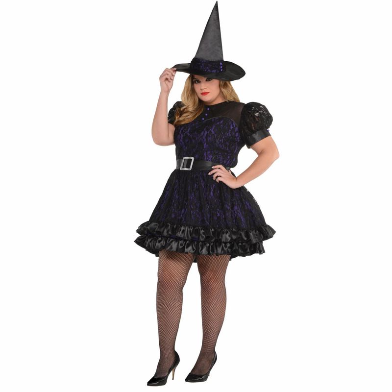 Costume de sorcière de magie noire - Femme