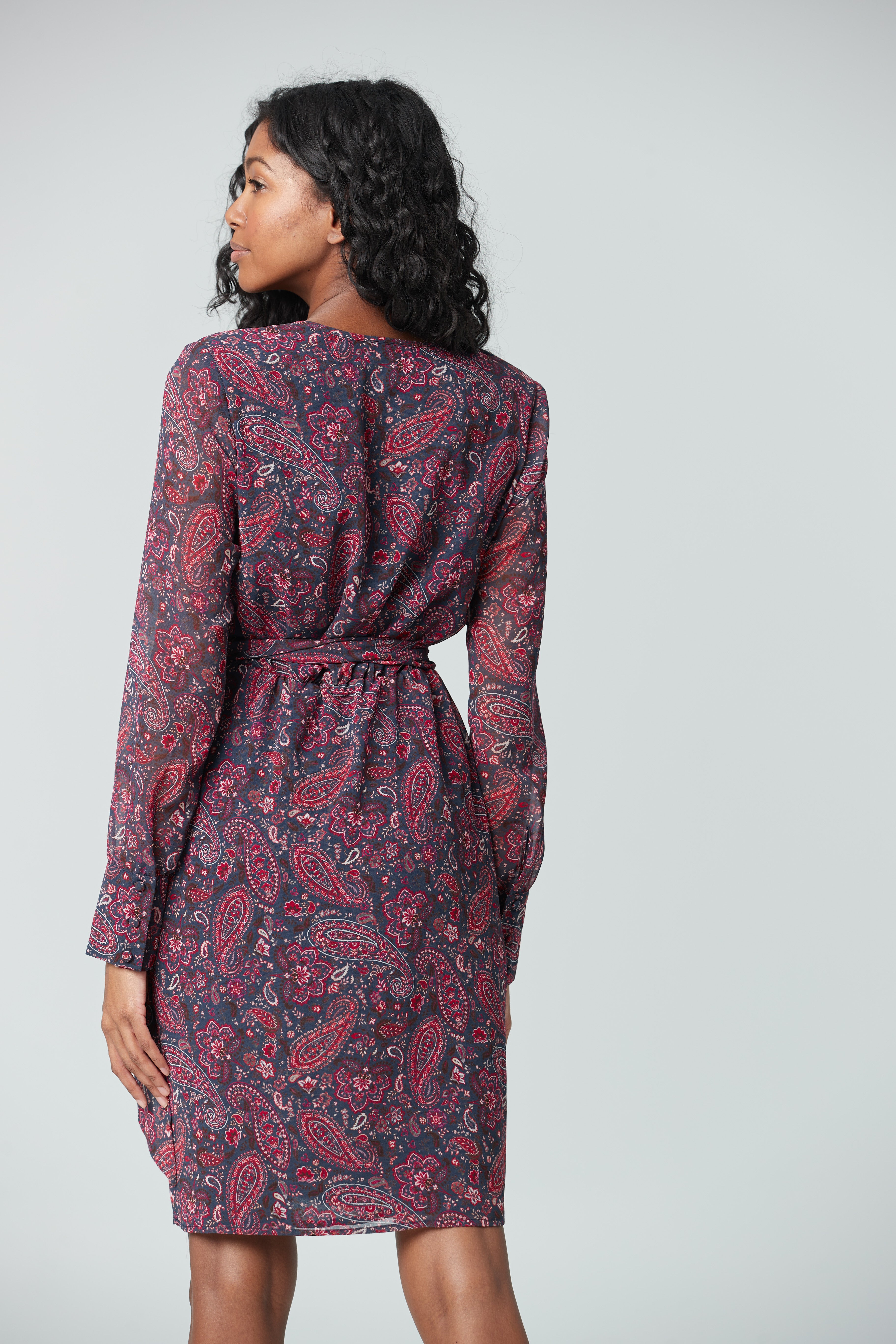 Robe courte croisée