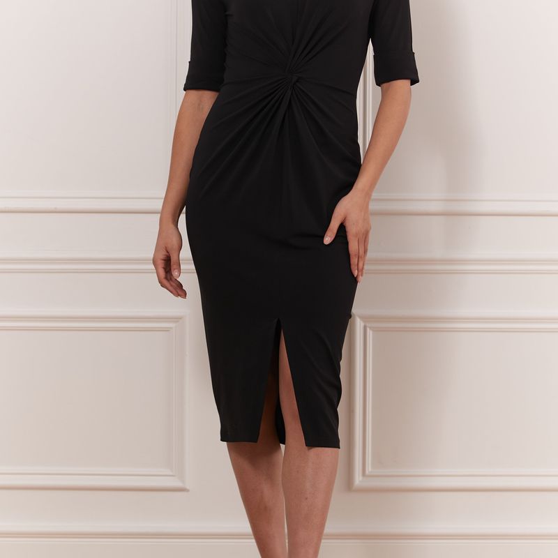 Matte Jersey Knotted Dress