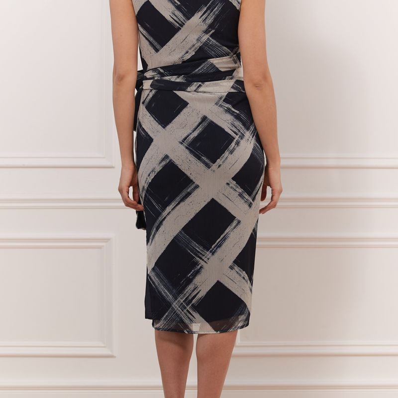 Printed Dress With Belt