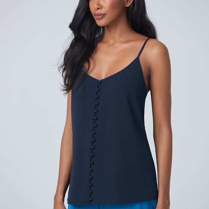 Camisole avec boutons avant