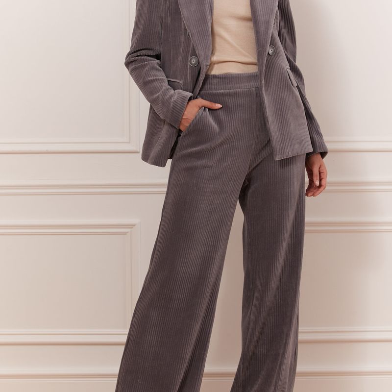 Corduroy veston ajusté