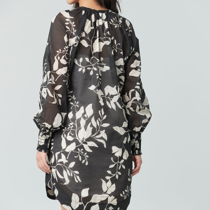 Robe Boho manche bouffante