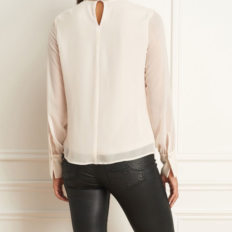 Blouse Chiffon Avec Col